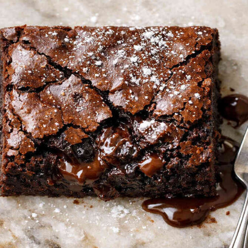 Gooey Fudgy Brownie Recipe Close-Up