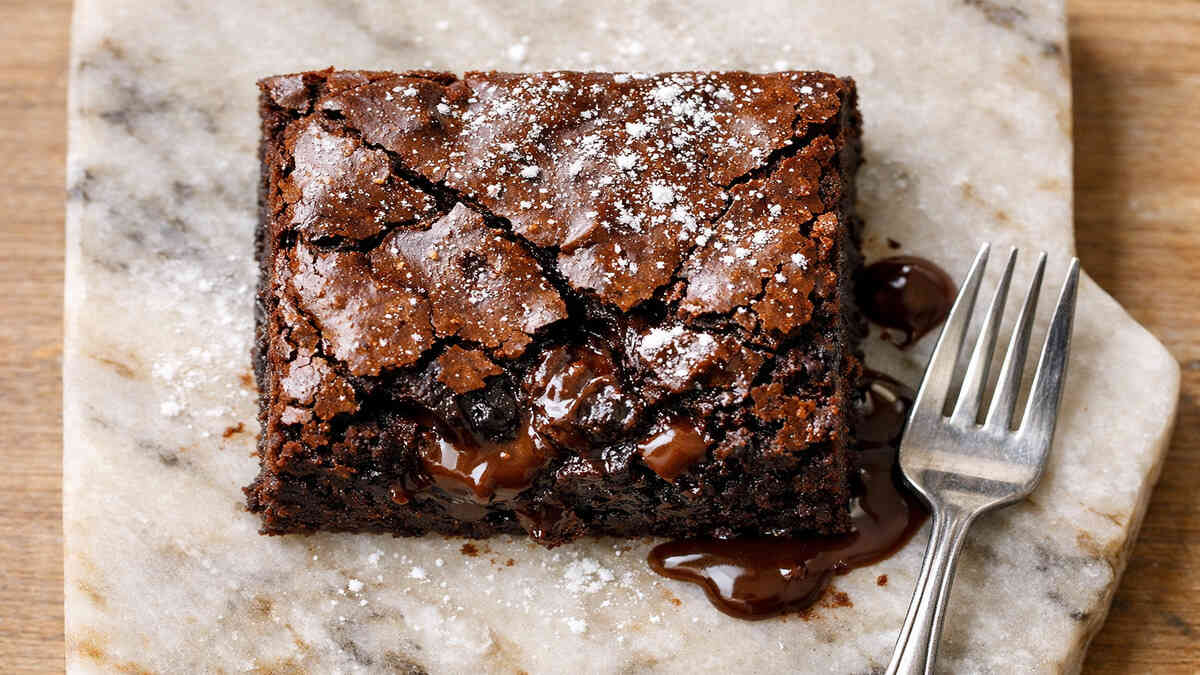 Gooey Fudgy Brownie Recipe Close-Up