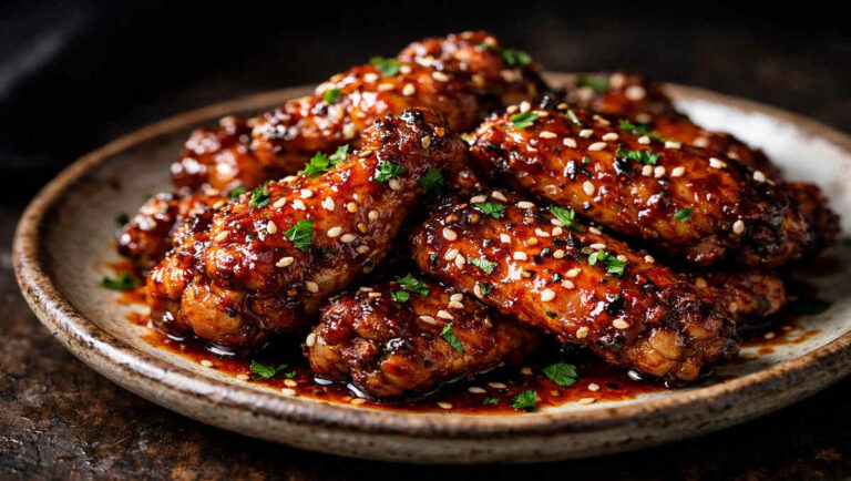 Honey Harissa Chicken Wings