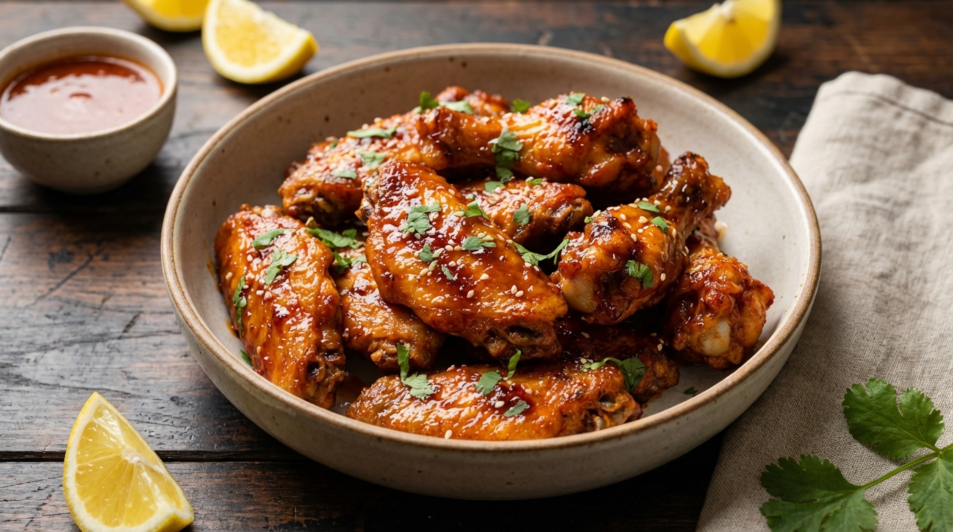 Honey Harissa Chicken Wings