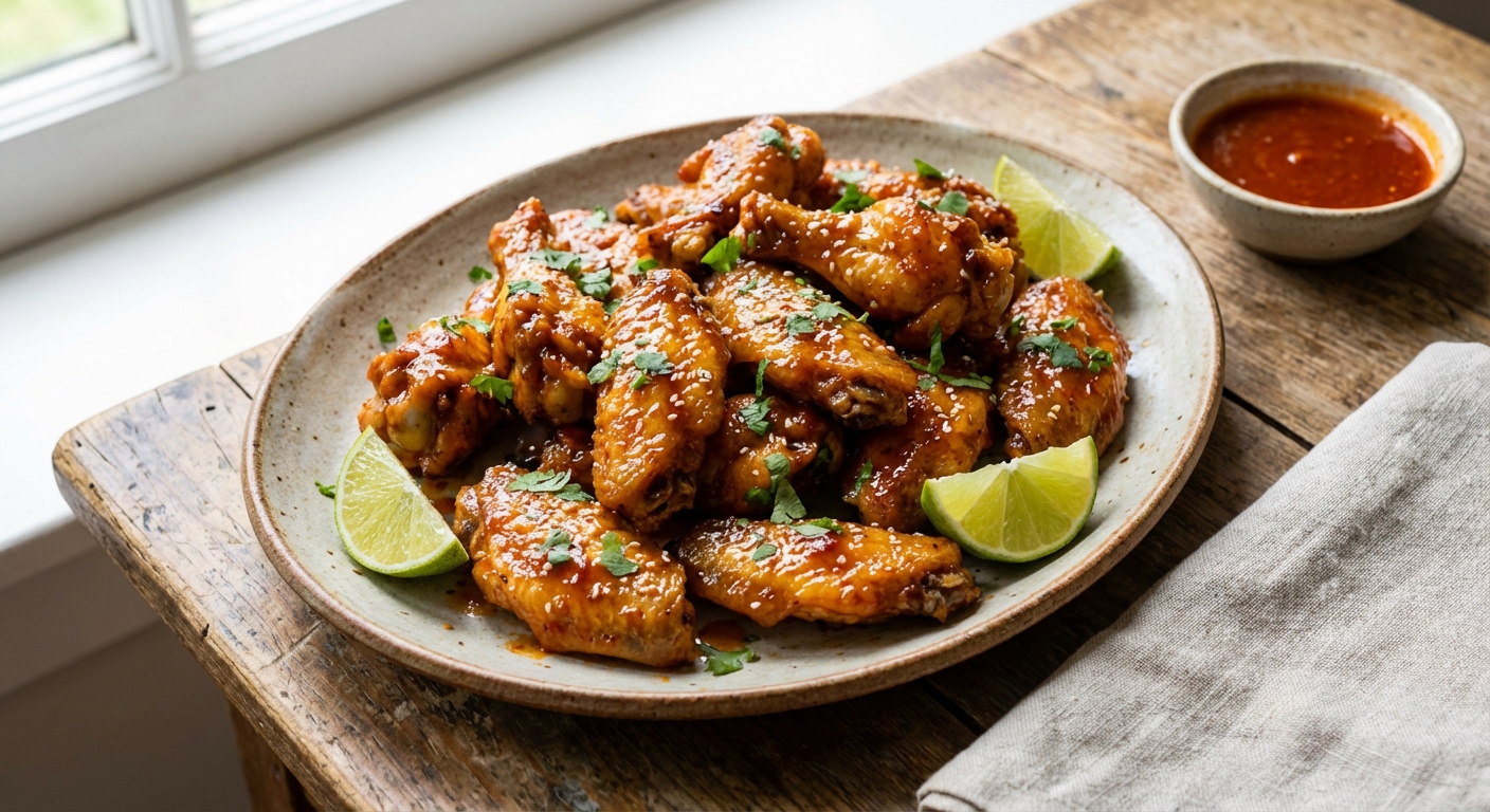 Honey Harissa Chicken Wings