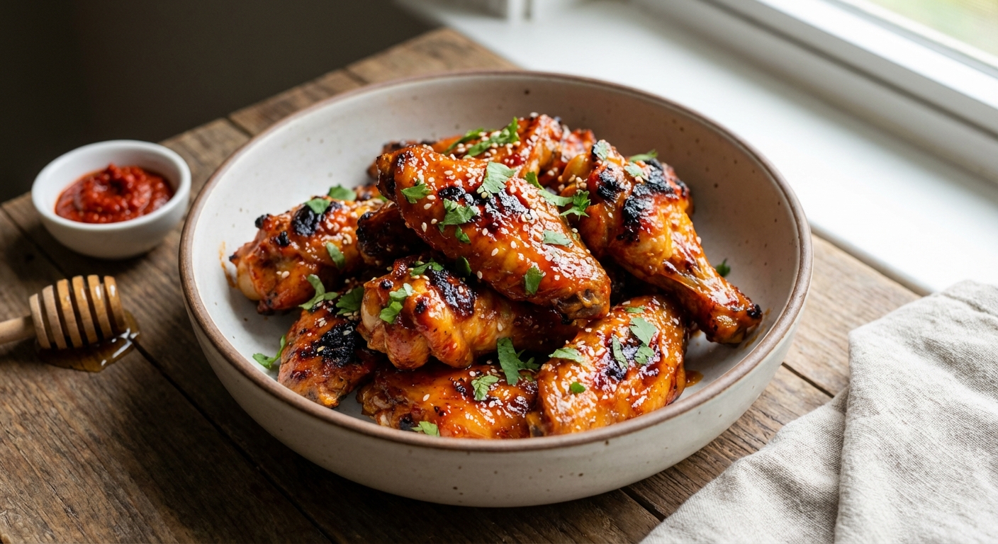 Honey Harissa Chicken Wings