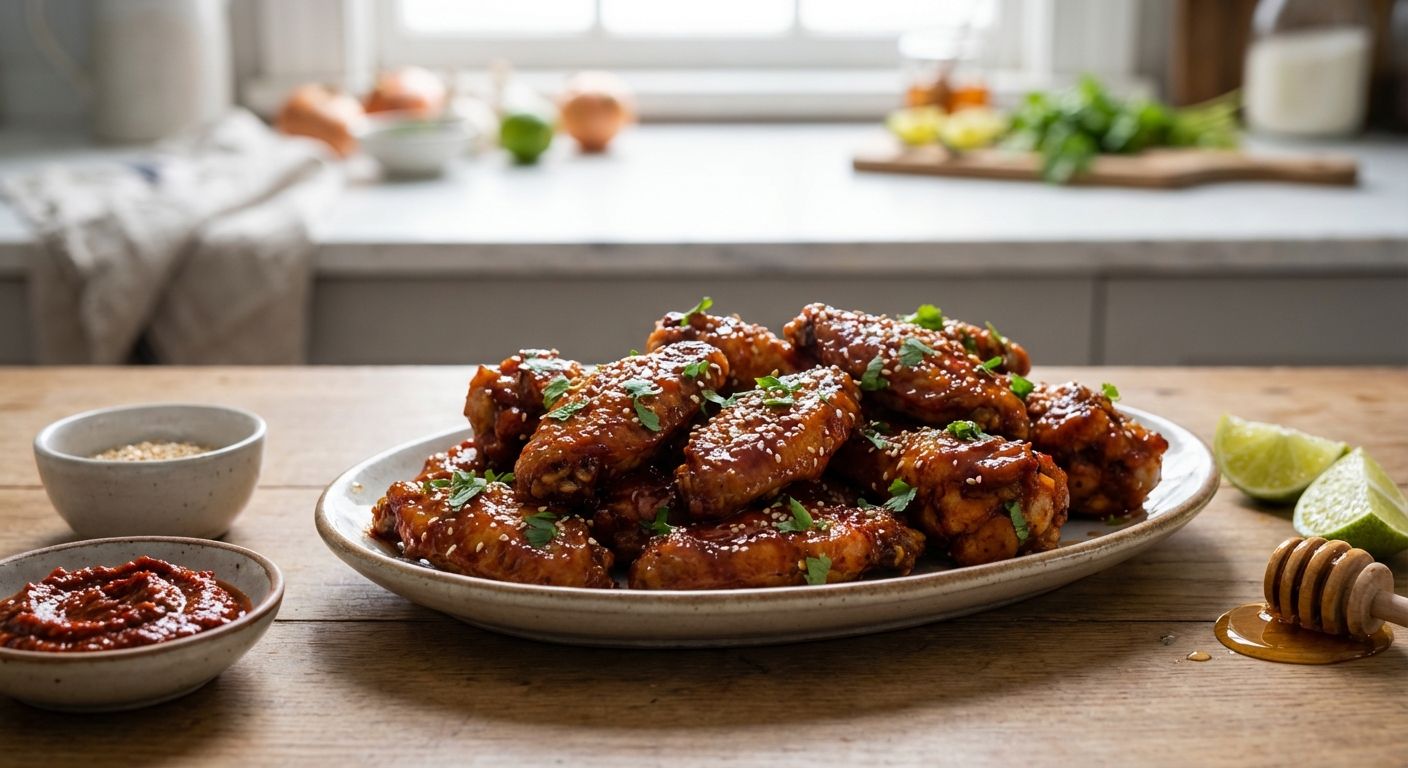 Honey Harissa Chicken Wings